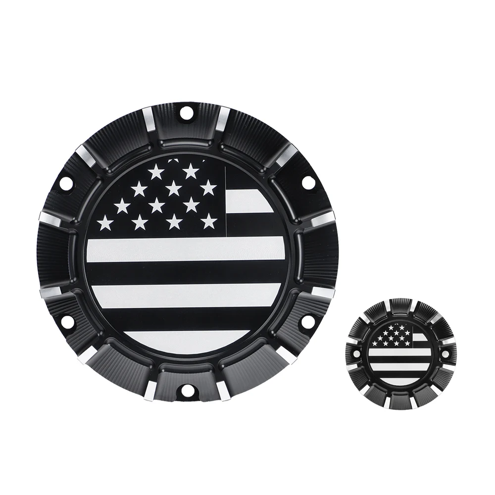 Coperchio timer temporizzazione derby in alluminio, Coperchi timer temporizzazione copertura derby moto per XL XR 883 1200(Nero