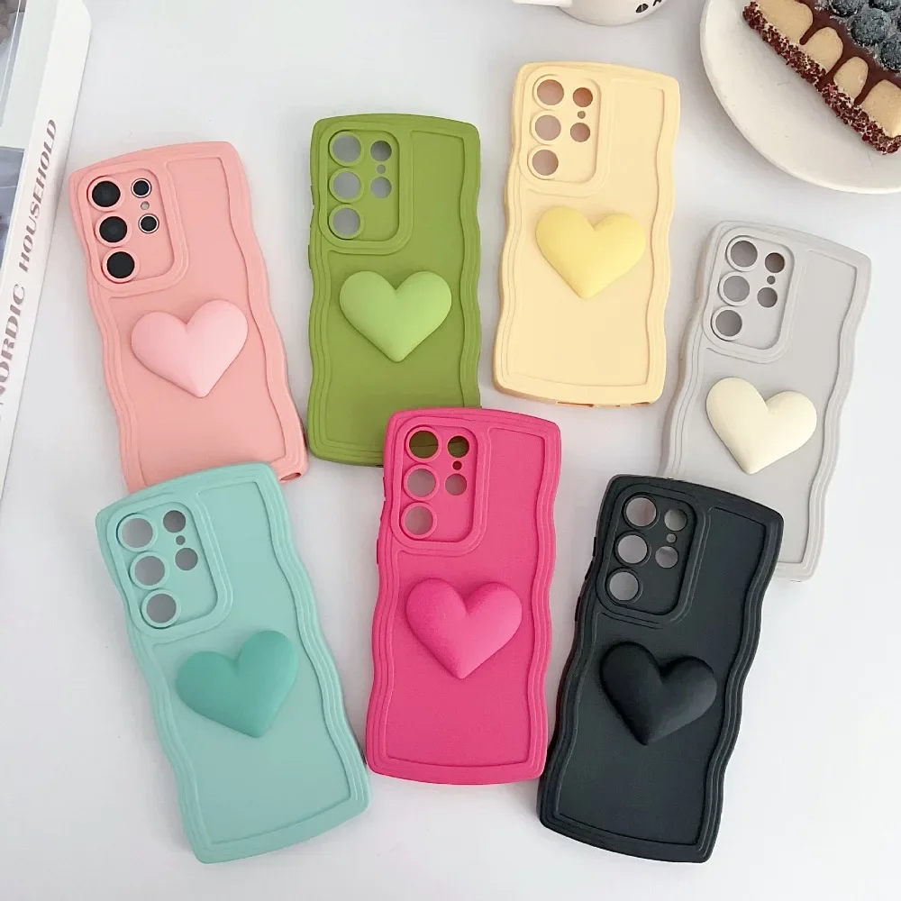 Wavy Love Heart Soft TPU Case – Durable, Stylish Protective Cover