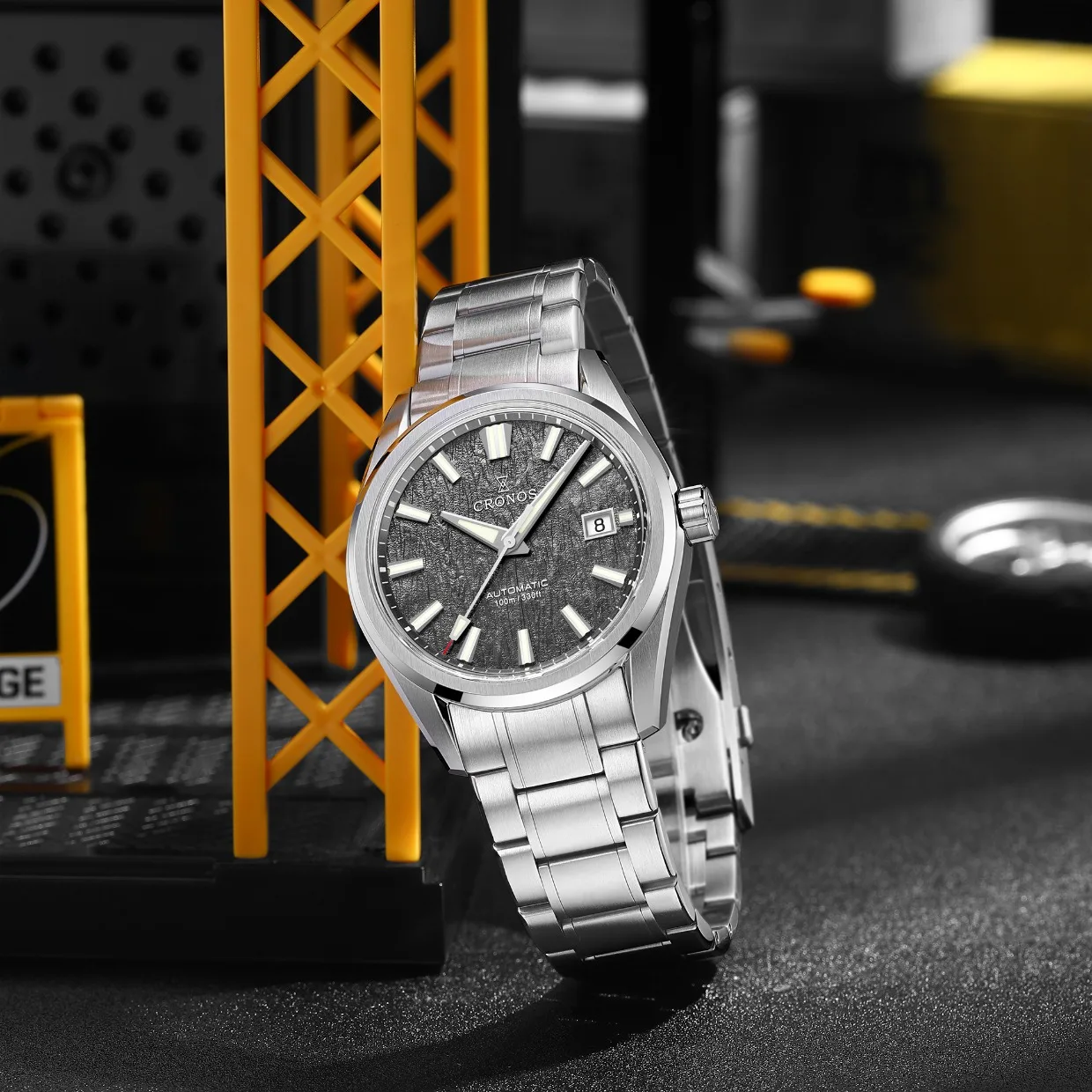 Cronos New 39mm Texture Luxury Men Business Dress Watches SW200