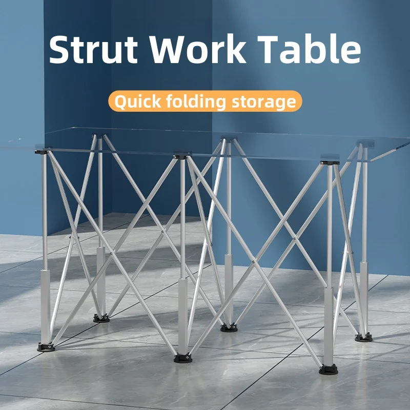 ALLSOME Strut woodworking workbench Stainless Steel Portable Work Sawhorse Support Quick Telescopic Woodworking Tool