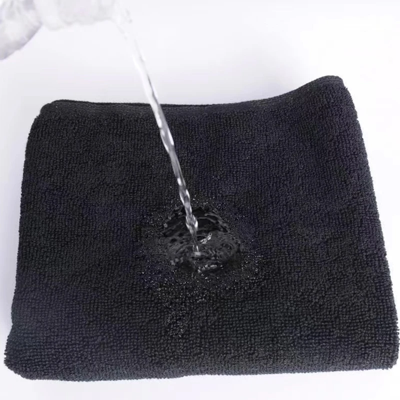 Black Towel Cotton Soft Face Towel Hotel Bathroom Beauty household Strong Water Absorption Washcloth Kitchen Towels 4