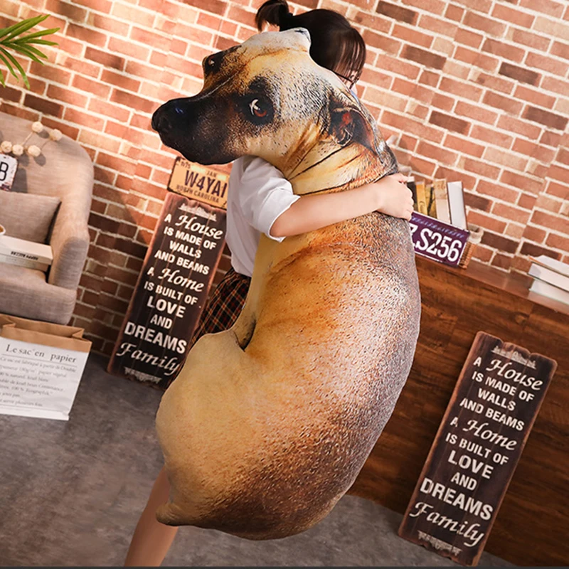 70/50cm 3D Dog Simulation Cushions Cute Lifelike Animal Funny Dog Cartoon Personality Cushion Printed Throw Pillows Home Decor 2
