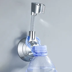 Brand New Shower Head Wall Mount Holder ABS Adjustable Adsorption Bathroom For Most Shower Head No Holes Reliable