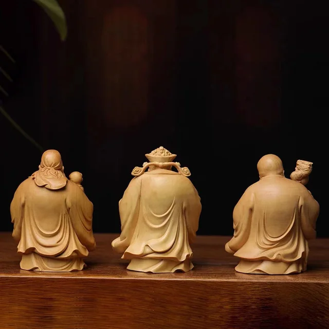 Fu Lu Shou Gods Statue 3-Piece Set - Image 6