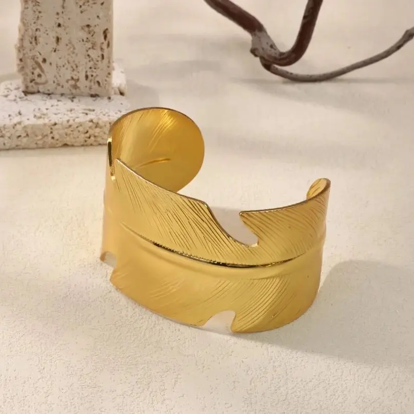 Stainless Steel Bangles For Women Gold Plated