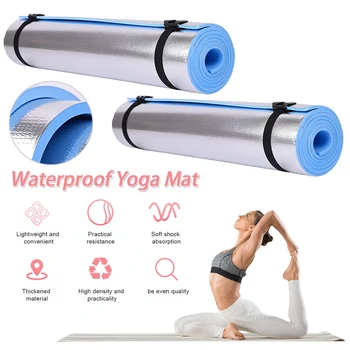 Waterproof Yoga Mat Aluminum Membrane Exercise Mat Thickened Camping Picnic Mat Portable Multifunction for Fitness Exercise 2