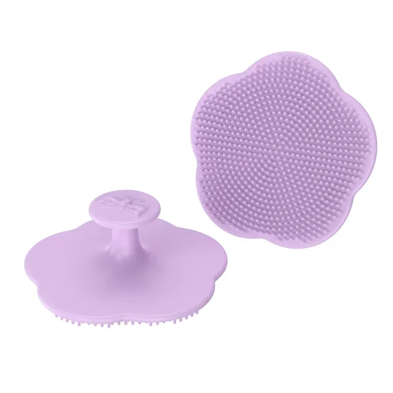 Baby Care Set Baby Bath Brush Cute Infant Fetal Head Fat Cleaning Silicone Brush Newborn Soft Hair Comb Head Massager Baby Care Accessorie