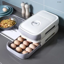 

Drawer Type Refrigerator Egg Storage Box Fresh Keeping Dumpling Holder Household Organizer Drawer Type Case Holder For Kitchen