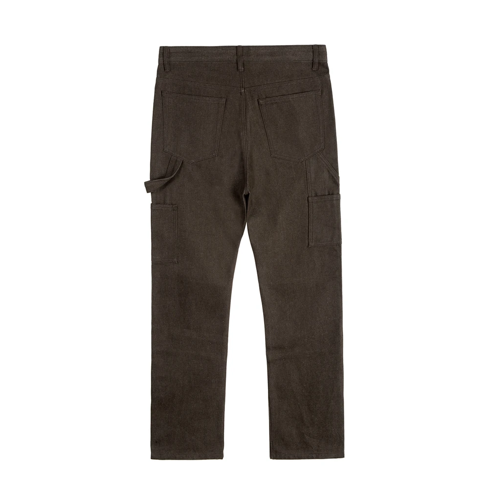 【SATIIIZ】Nape Double Nnee Carpenter Cotton Pants SATIIIZ】Nape Double Nnee Carpenter Cotton Pants