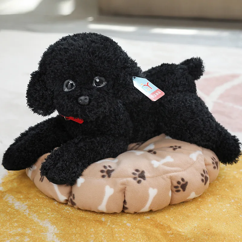 Soft Realistic Teddy Dog Plush Toy Funny Simulation Stuffed Little Puppy Dolls Lovely Birthday Gift for Baby Kids Girls