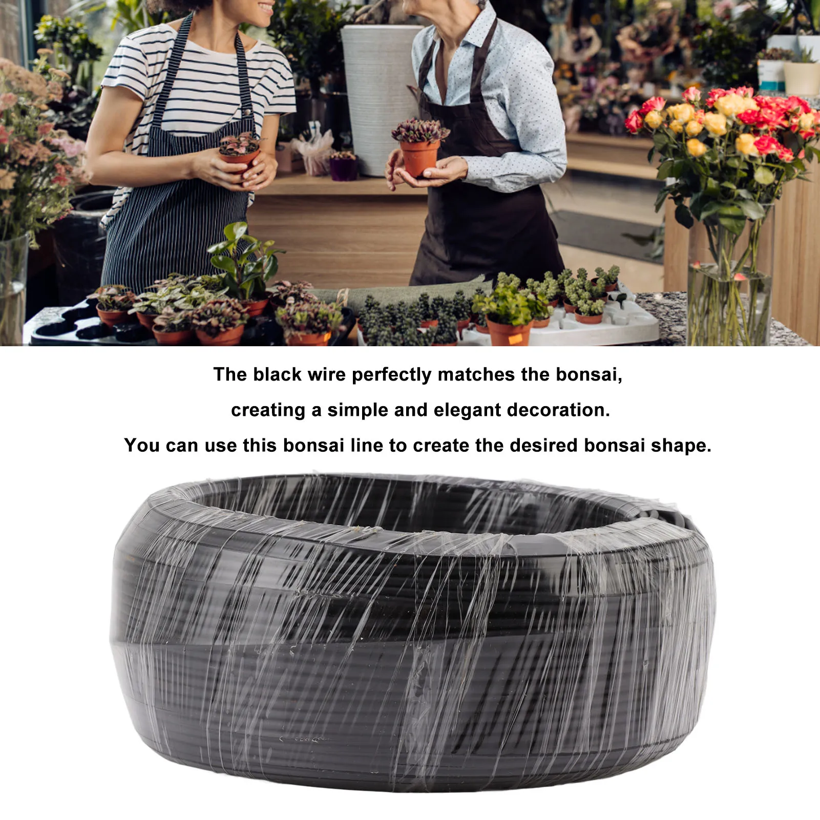 Bonsai Wire Aluminum Wire Bonsai Tree Training 500g Black For Garden Horticulture