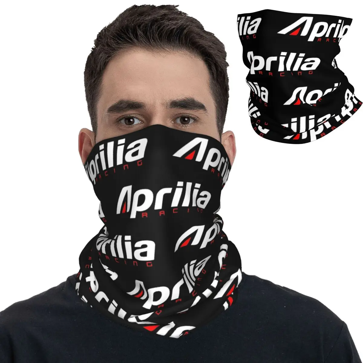 

Aprilia Racing Motocross Bandana Neck Gaiter Printed Motorcycle Racing Face Scarf Multifunctional Balaclava Outdoor Sports Adult