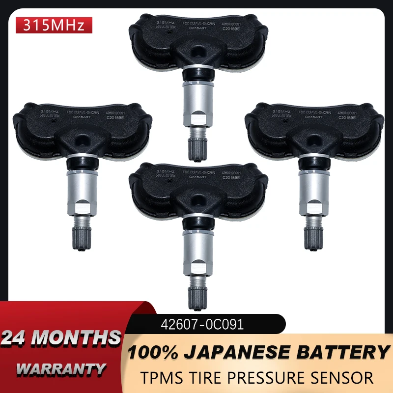 

TPMS SENSOR For TOYOTA HIGHLANDER TUNDR SEQUOIA RAV4 TIRE PRESSURE 426070C091 315MHZ