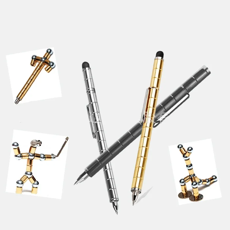 

Magnetic Polar Pen Metal Magnet Modular Think Ink Toy Stress Fidgets Stress Relief Decompression Toy Polar Pen Magnetic Material