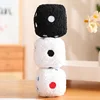 8/25/35cm Stuffed Cube Dice Plush Pillow Soft White Black Colorful Back Support Plushie Interactive Game Gift 6