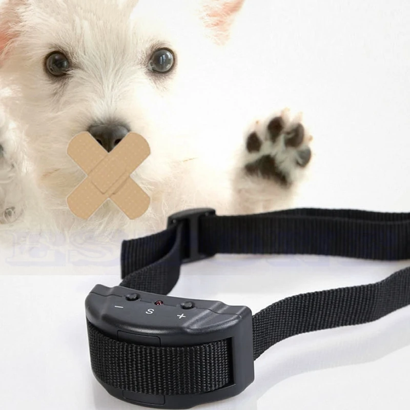 Electric Anti Bark Collar Electric Anti Bark Collar Small Pet Dog No Barking Tone Shock Training for Indoor Outdoor Little Dogs Teaching Tool pet853