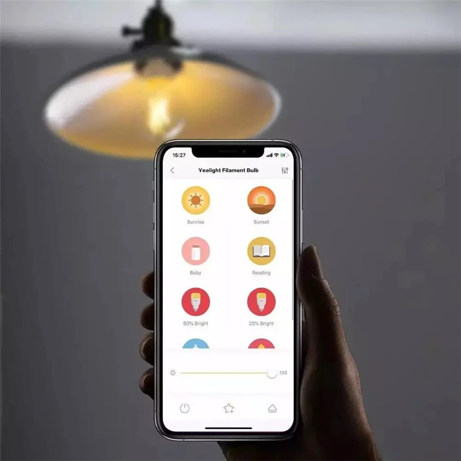 Yeelight Smart LED Filament Bulb E27 500/700 Lumens 6W 220-240V APP Control For Mi Home Homekit SmartThings smart led light bulbs