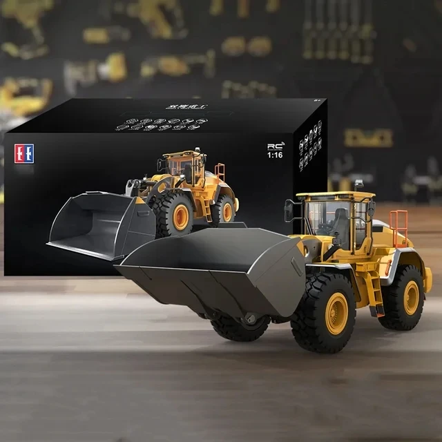 L260H 1/16 Scale RC Loader DoubleE E592 Electric Loader Sound Light Remote Control Car Construction Truck Boys Toy TH23665 2