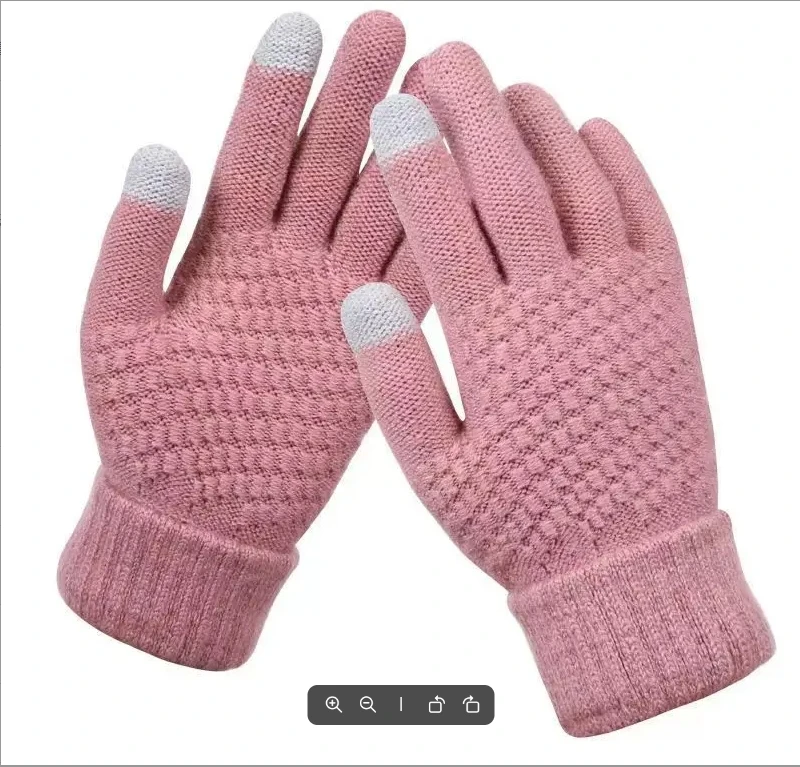 Unisex Warm Winter Touchscreen Knit Mittens Wool Outdoor Gloves