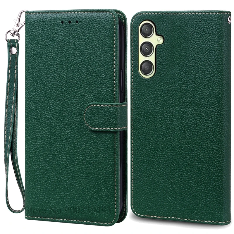 Soft Silicone Leather Flip Wallet Phone Case in Classic Book Style