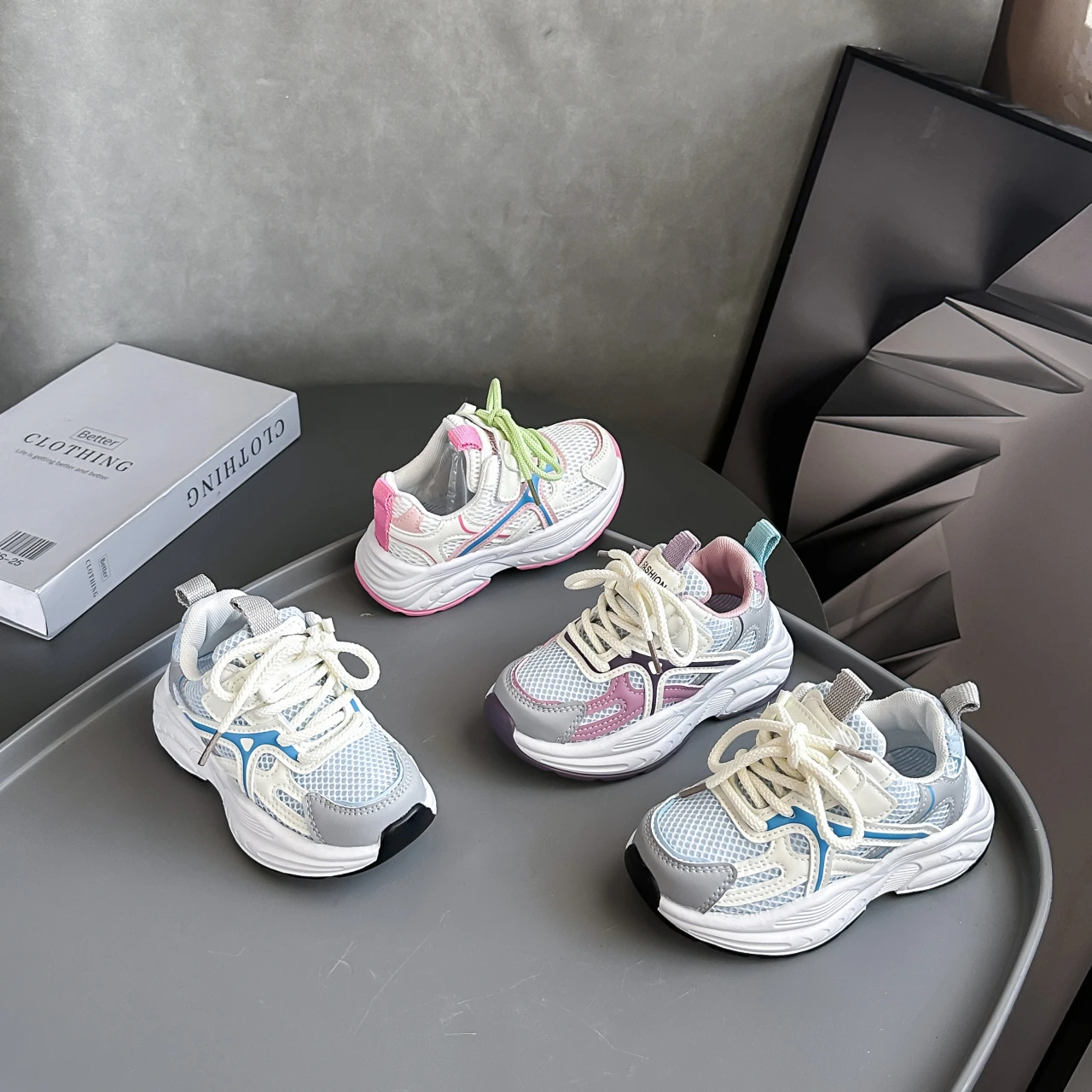 Breathable Mesh Kids Casual Sneakers for Autumn Outdoor