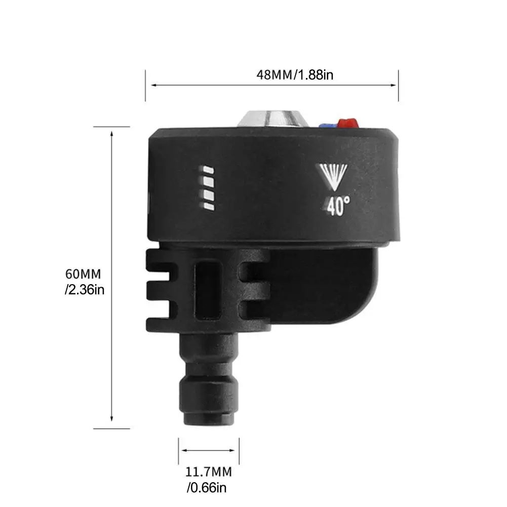 High pressure washer nozzle 6 In 1 Washing Nozzle 1/4 Quick Connector Rotating Car Garden Cleaning Washer Spray Nozzle