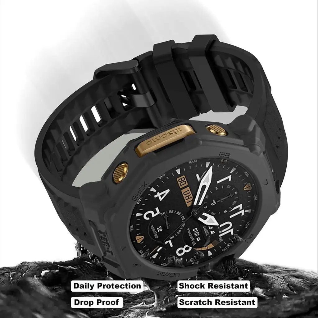 Versatile 2-in-1 Silicone Strap and Protective Bumper Shell