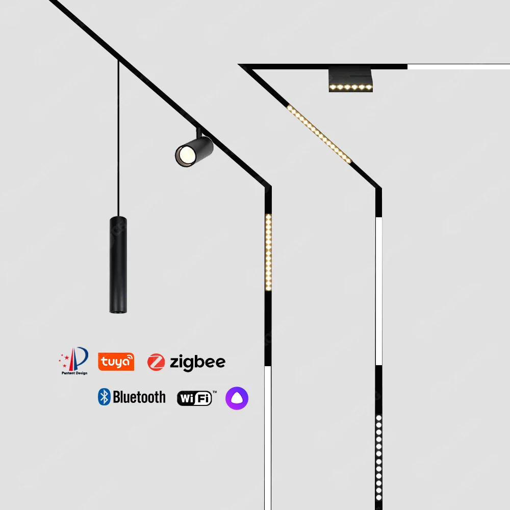 현대 저전압 오목 표면 천장 CE LED 모듈, 마그네틱 플러드 스팟 조명, 조도 조절 알루미늄 트랙 조명 