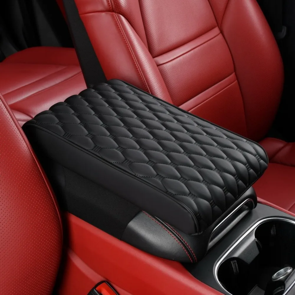 Mikrofaser-Leder Mittelkonsolen-Abdeckung Universelle Memory-Schaum Auto-Armlehnenauflage Komfortables Multifunktionales Auto-Zubehör