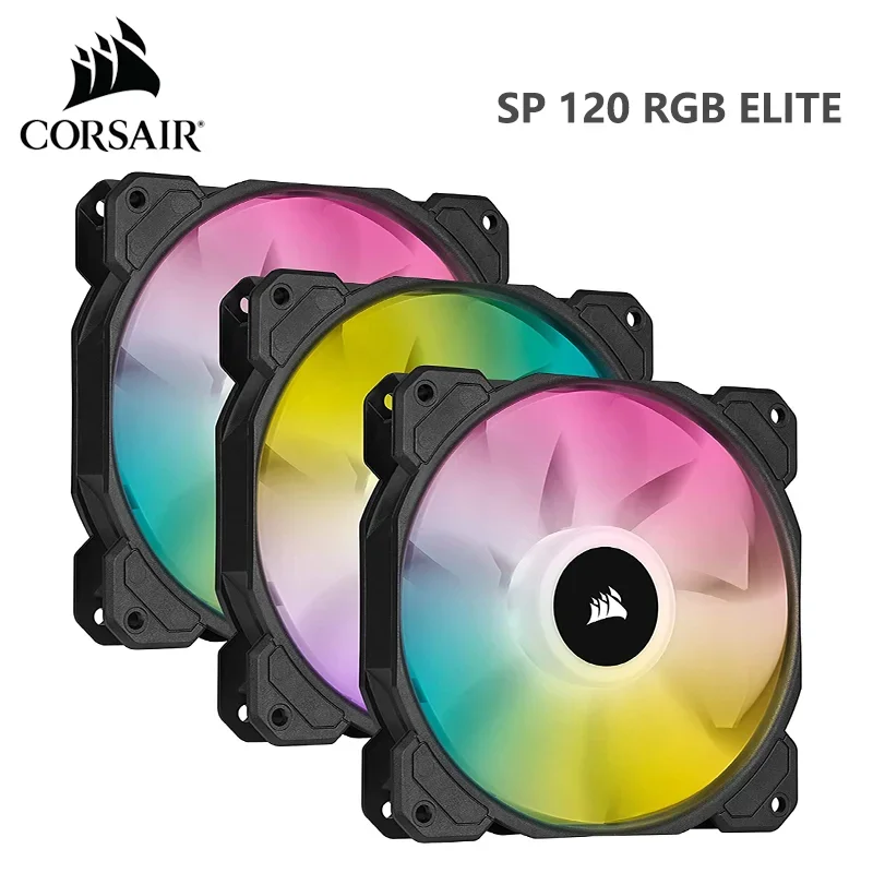 

CORSAIR SP Series, SP120/140 RGB ELITE, 120mm /140mm RGB LED Fan with AirGuide, Single /Dual/Triple Pack