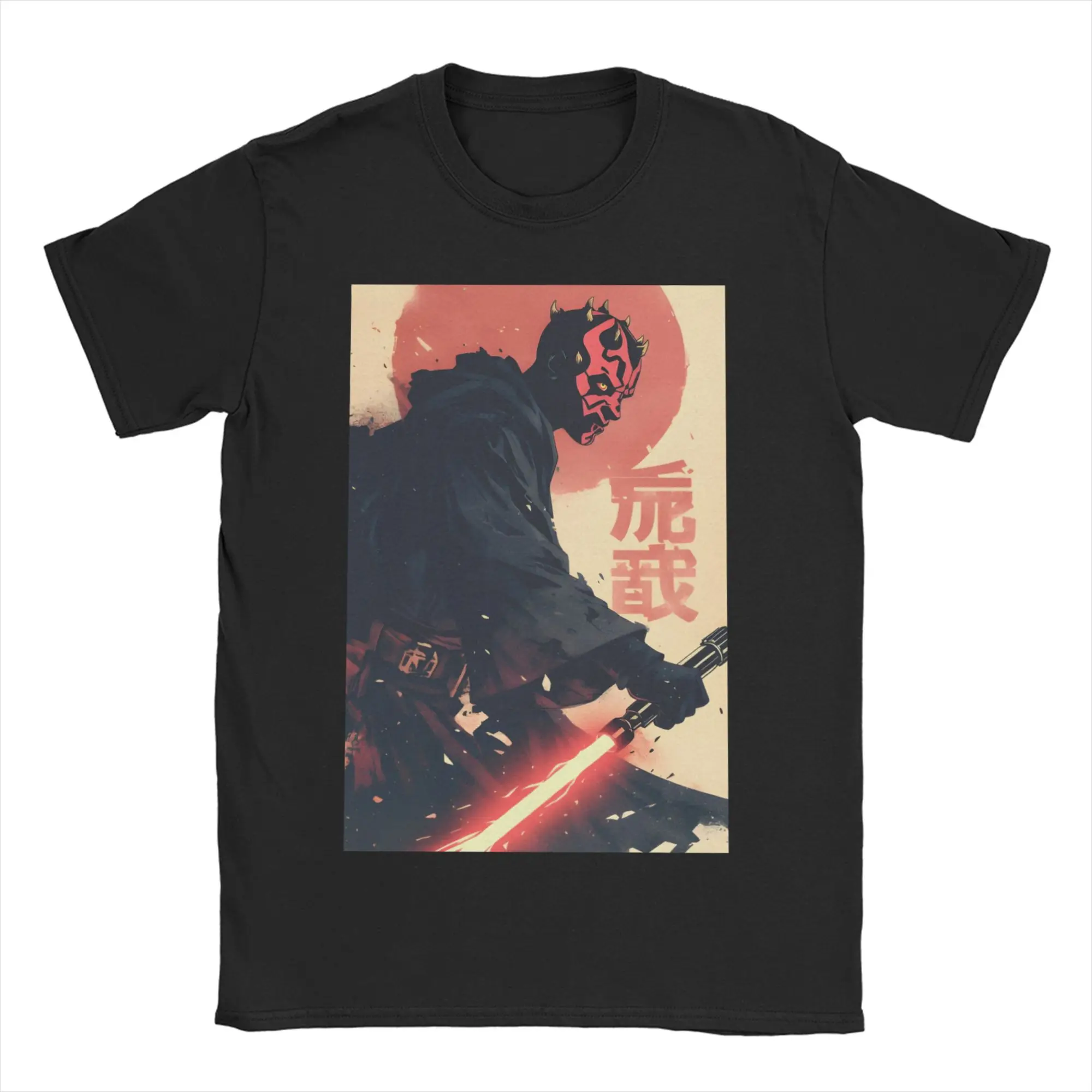 Darth Maul Young Apprentice T-Shirt für Männer und Frauen, 100 % Baumwolle, lustige T-Shirts, Rundhals-T-Shirt, kurzärmelige Kleidung, 4XL, 5XL, 6XL