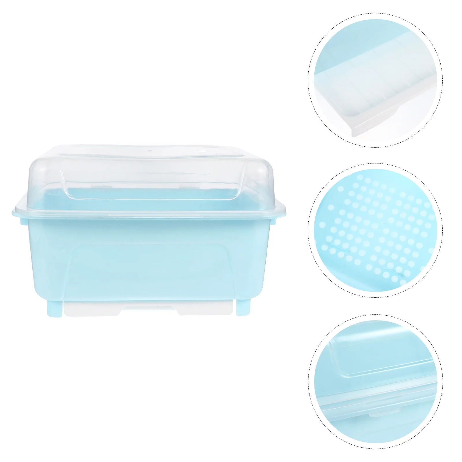 

Utensil Drying Box Lid Cover Dish Drying Rack Drain Board Fork Cutter Spoon Chopstick Holders Caddy Drainer Case