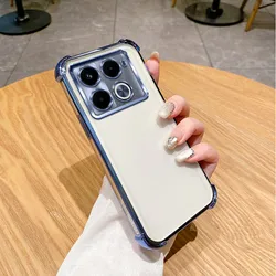 Shockproof Plating Back Cover with Enhanced Corner Protection for Infinix Note 30 4G (4jfs blue)