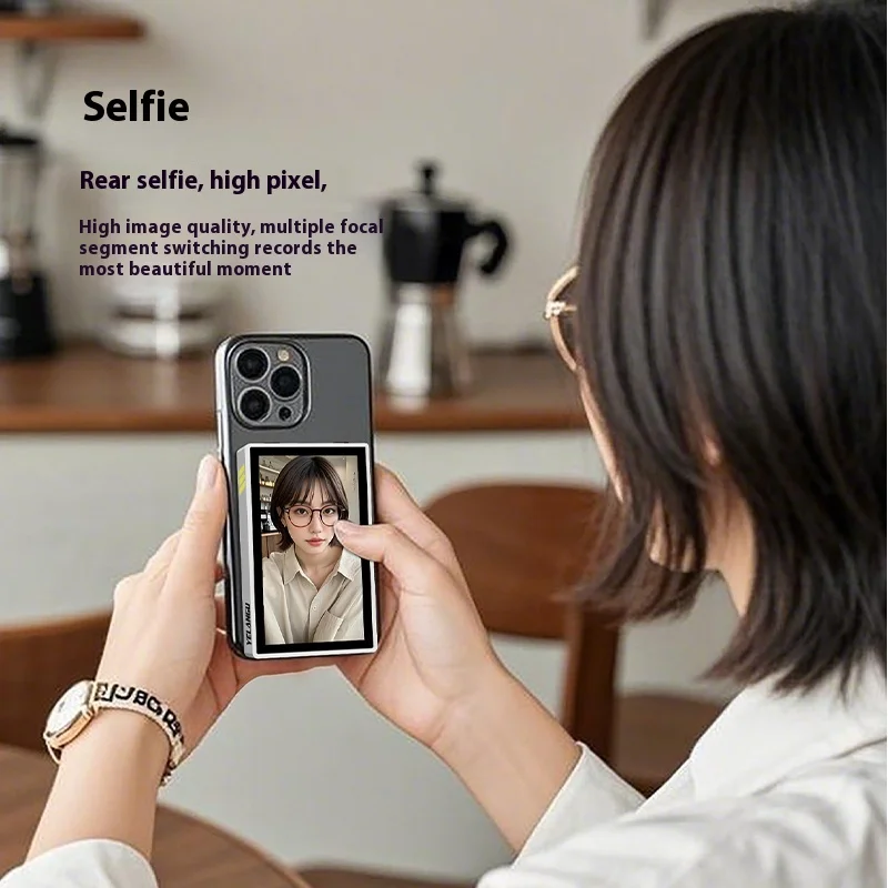 YELANGU TP01 Magnetic Monitor Screen 180&deg; rotation Suitable for Xiaomi Huawei iPhone mobile phone selfie screen gift