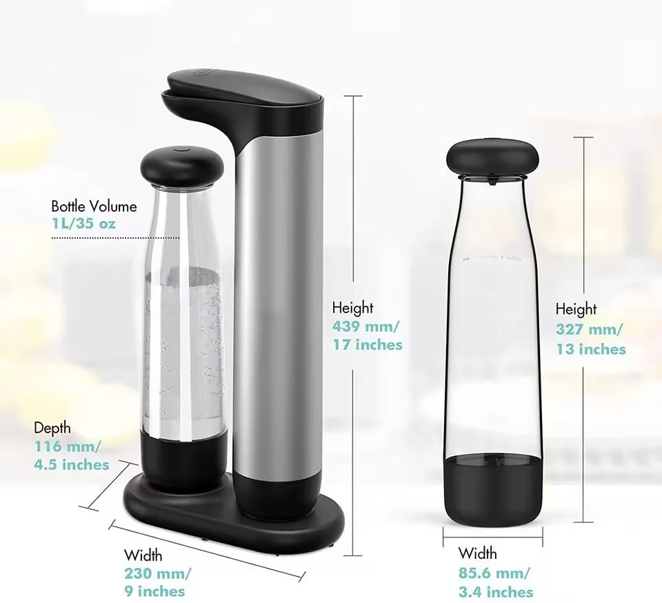 Description Picture 3 of itemAir Dispenser Portable Soda Makers Soda Dispenser with No Need To Plug in Carbonated Drinks To Inflate The Base 야채 탈수기 Сушилка