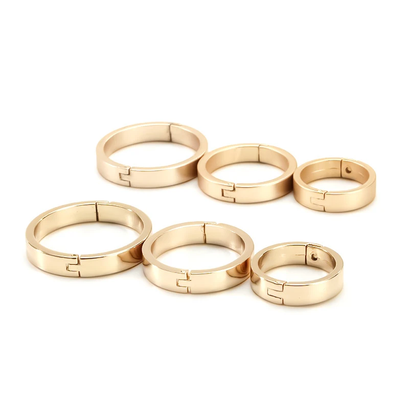 5Pcs 20-25mm Metal Desk Calendar Ring Loose Leaf Book Binding Rings Alloy Circle Square Open Ring Buckle Binding Supplies Binder