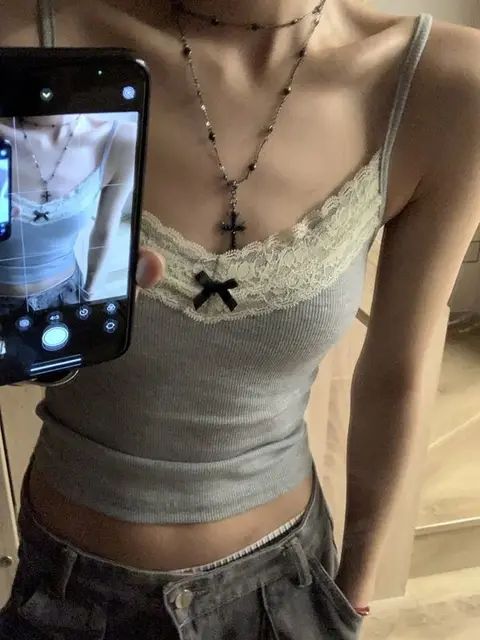 Bow Knitted V Neck Vest Top 4