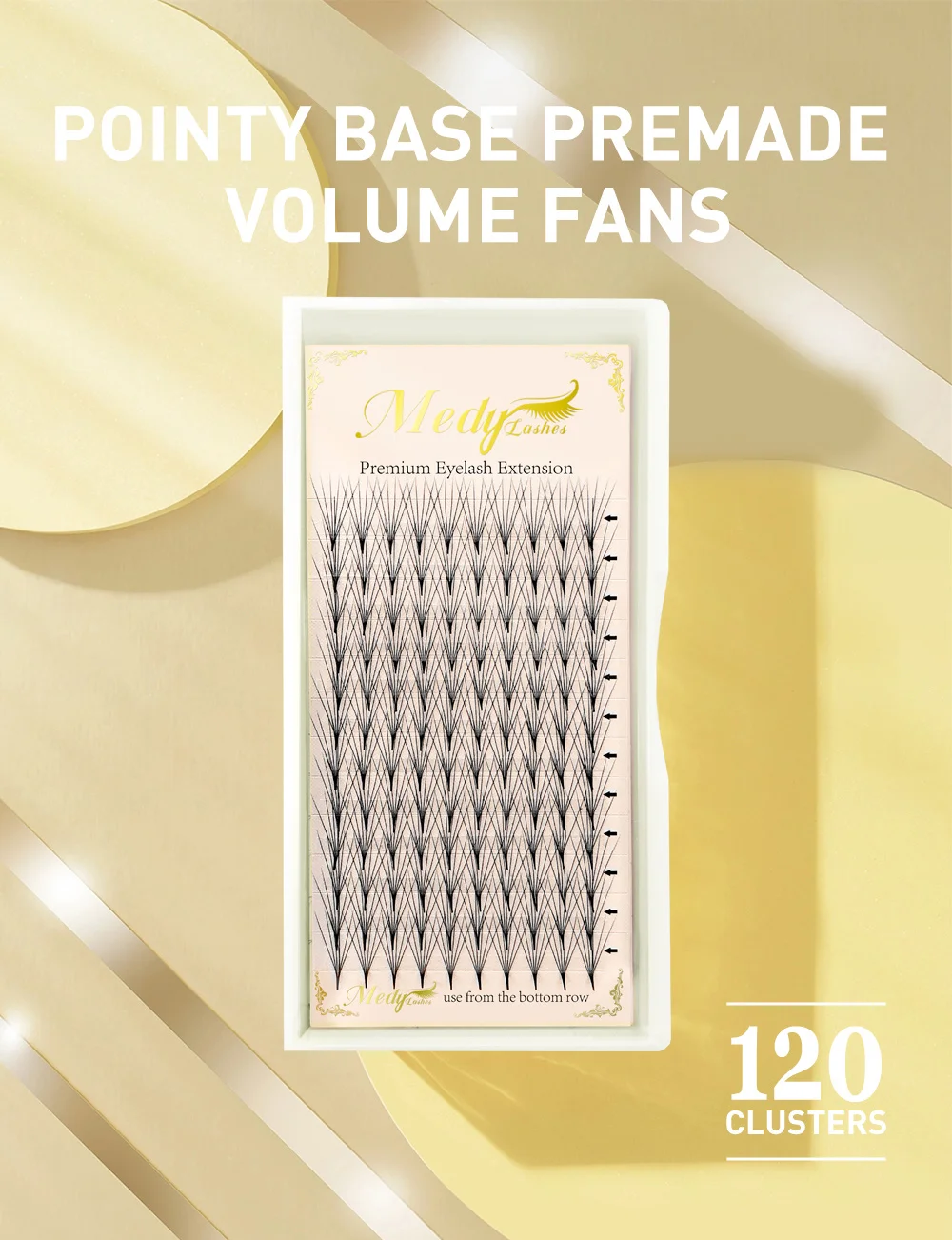 Description Picture 2 of itemPremade Volume Fans Eyelash Extensions 6D 0.07 L/M Curl 120 Fans Pointy Base Premade Fan Lashes Faux Mink Russia Volume Fans