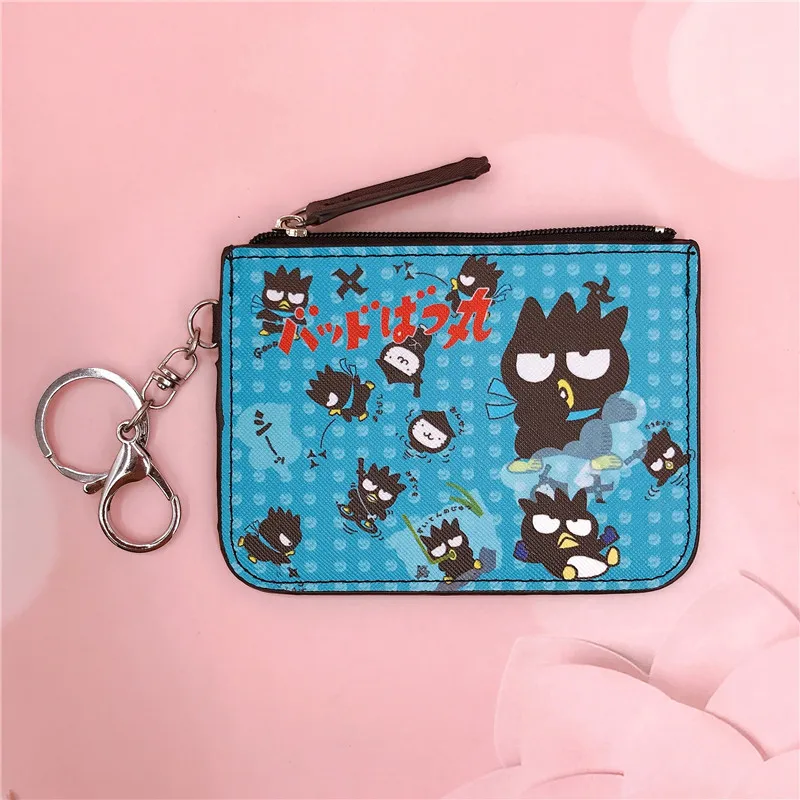Sanrio Coin Purse Anime Badbadtz Maru Children Toys Wallet Kawaii Girls Card Holder Fashion Women Wallet Boys Birthday Gifts New