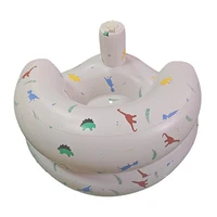 Babies 6-36 Months Inflatable Baby Seat Sofa,Built in Air Pump Children Baby Sofa,Bumbo Seat for Learning to Sit,Feeding,Camping 4