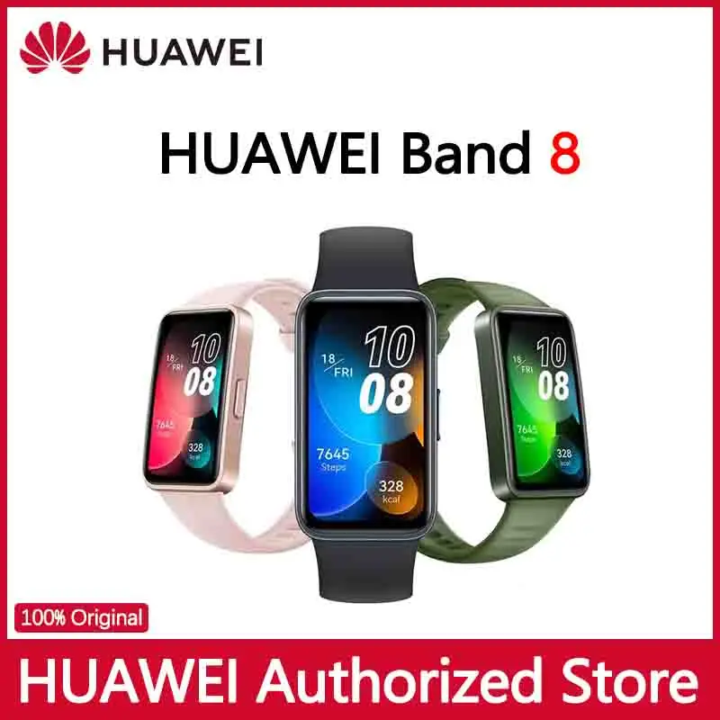 Huawei Band 8 smartwatch,8.99 mmThickness,Automatic SpO2 Monitor Smart Watch,1.47" AMOLED,Heart Rate Monitor,2-week battery life