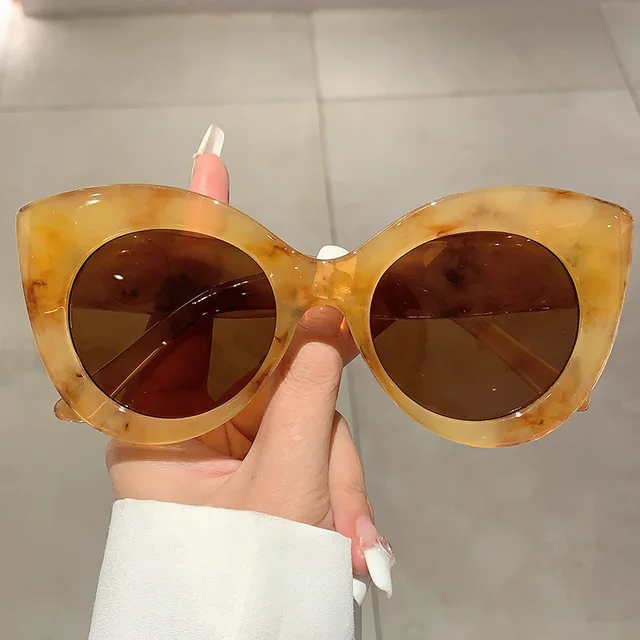 Gafas de sol estilo ojo de gato de gran tamaño Vintage 2