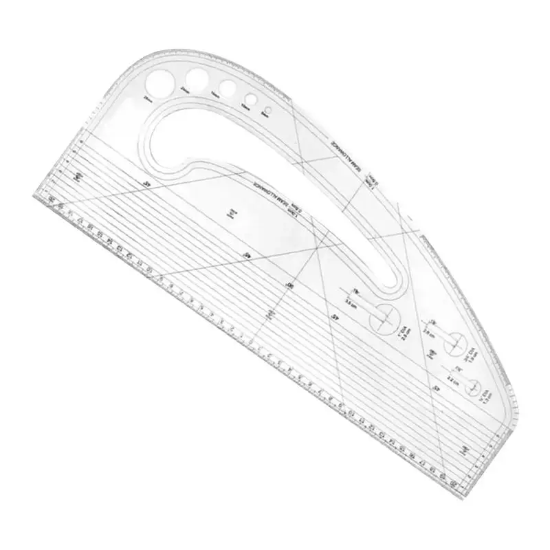 Chablon Ruler Template-Pattern-Maker-Fashion-Designing-Garment-Making-Measure-Ruler ...