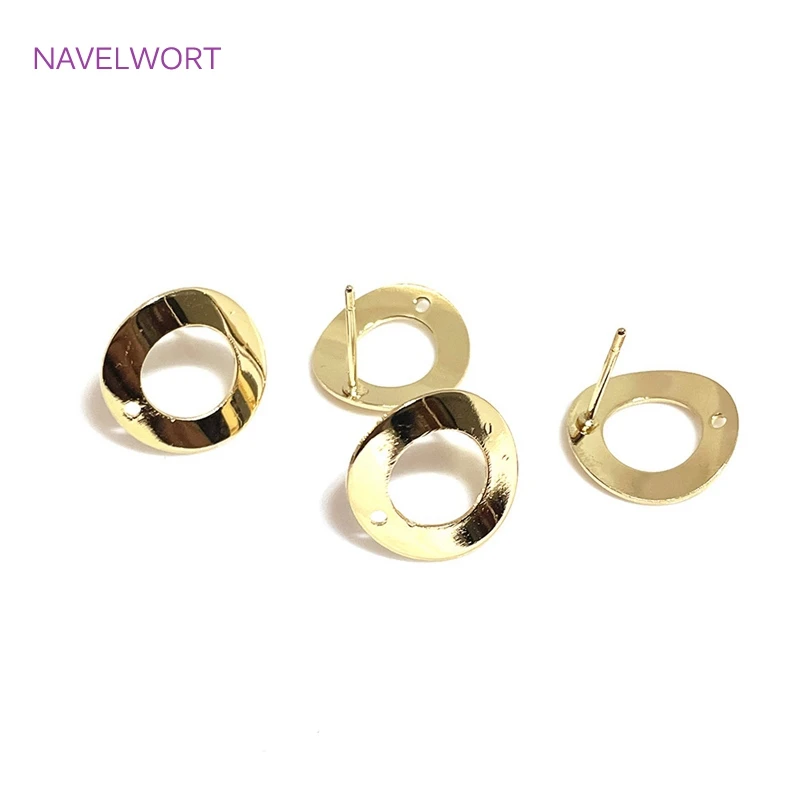 14K Gold-Plated Ear Hooks For DIY Women Pearl Earrings Jewelry Making  Materials Accessories High Heel Needle Ear Hook Findings - AliExpress