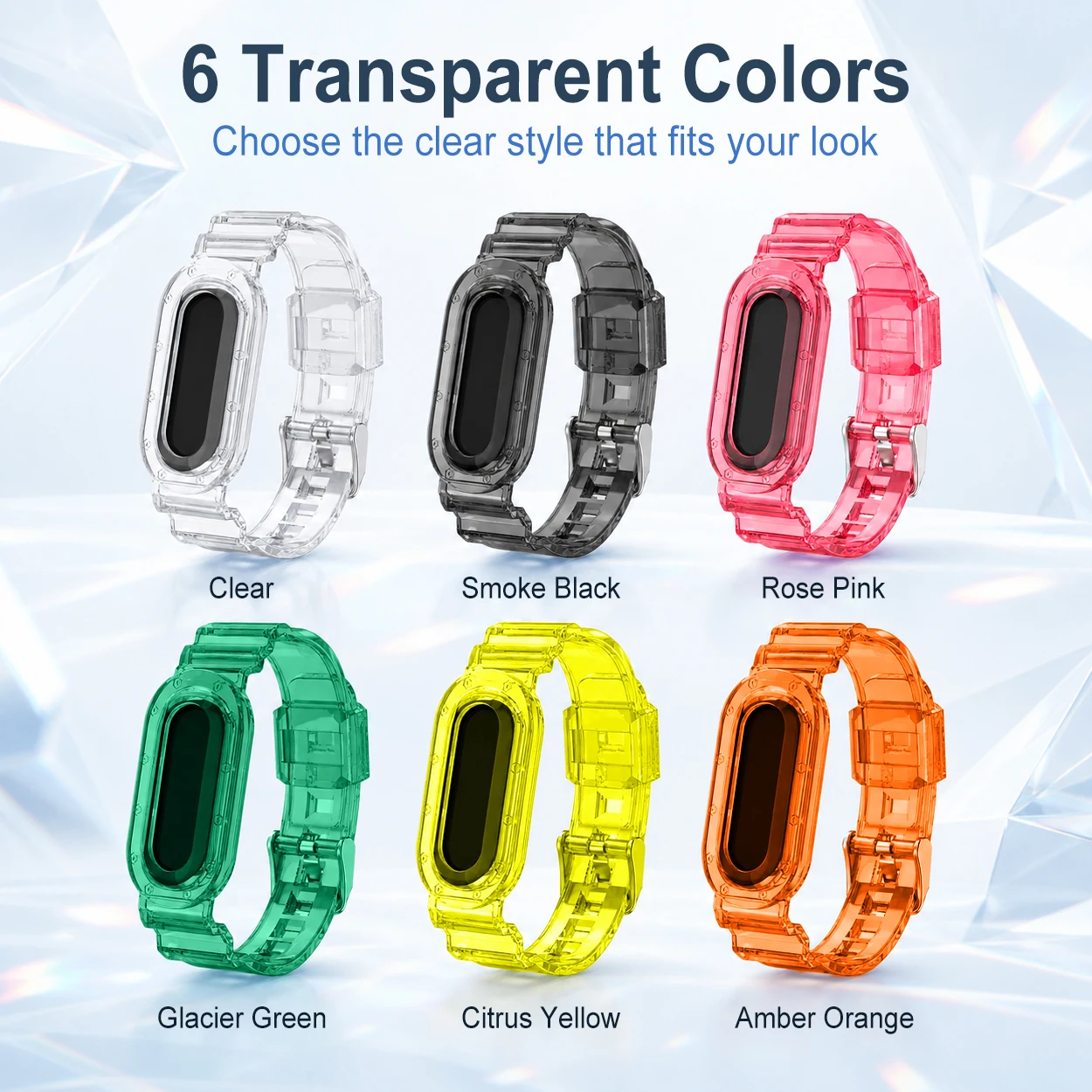 Glacier Silicone Sport Wristband Replacement Accessory