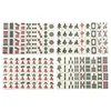 Chinese Mahjong Game Set 144 White Engraved Mini Tiles For Family Gathering For Chinese Style Game Play Family Leisure Time 4