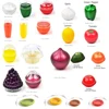 Food Fruit Vegetable Garlic Onion Lemon Orange Corn Saver Box Avocado Keeper Fresher Jars Tomato Storage Container Sealed Box 6