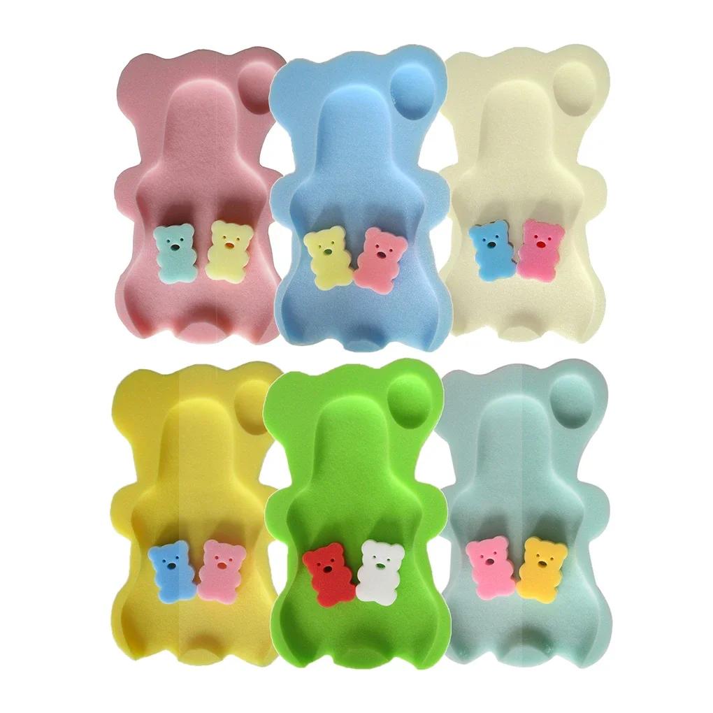 Baby Bath Tool Baby Bath Support Pad Baby Bath Seat New Sponge Baby Bath Mat Non-slip Sponge Mat Anti-skid Bathtub Infant Bath Pad Newborn Seat for Baby Care Tub