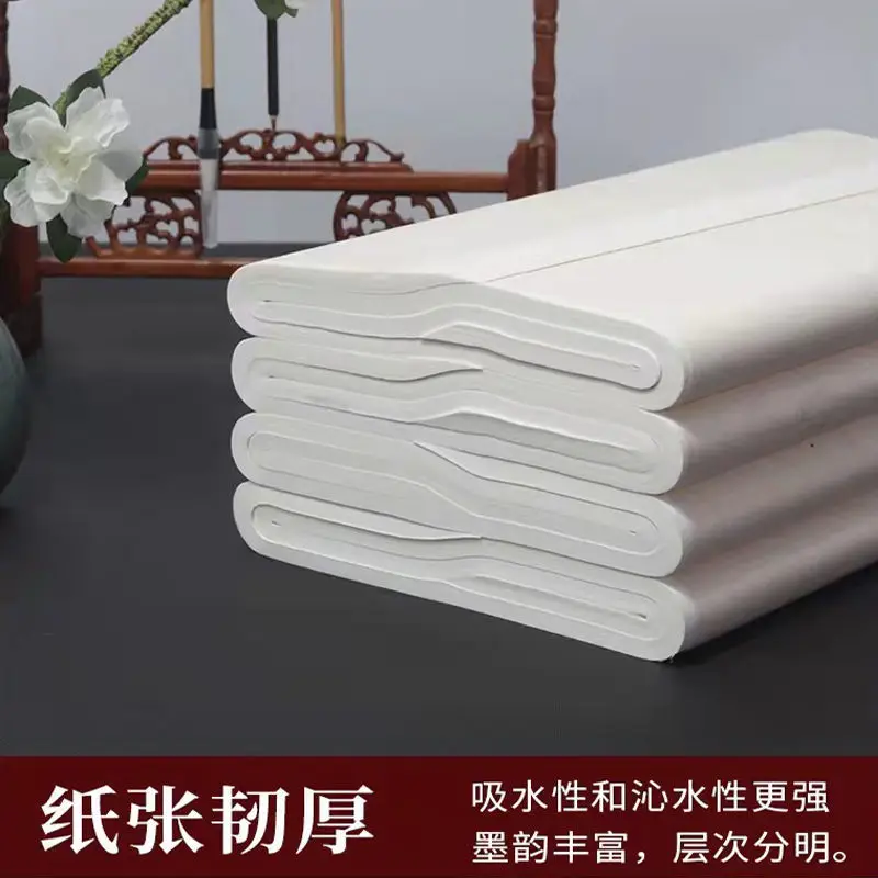 Factory Price Clearance Rice Paper Thickened Half Cooked Calligraphy Special Student Xuan Chinese Painting Creation Practice images - 6