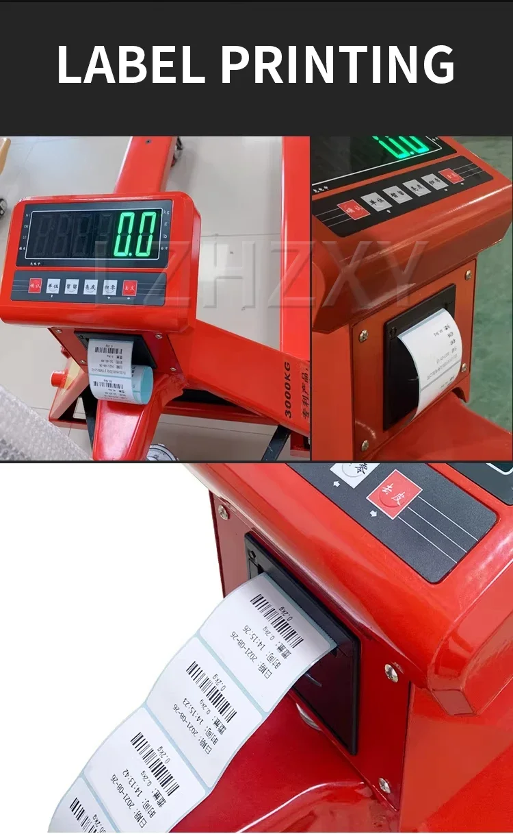 Electronic Forklift Scale, 2-Ton Capacity, 0.1-kg High-Precision Weighing Trolle